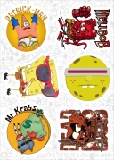 Набор виниловых стикеров №10 "Губка Боб"