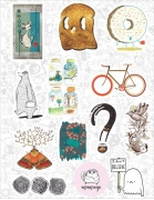 Набор виниловых стикеров №34