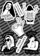 Набор виниловых стикеров H2