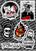 Набор виниловых стикеров H3