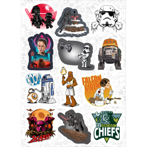 Набор виниловых стикеров №1 "Star Wars"