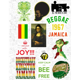 Набор виниловых стикеров №25