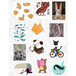 Набор виниловых стикеров №22